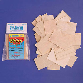 Dollhouse Miniature Thin Plywood Economy Bag